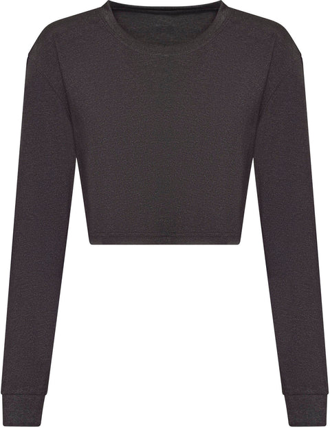 2 Women's Long Sleeve Cropped T